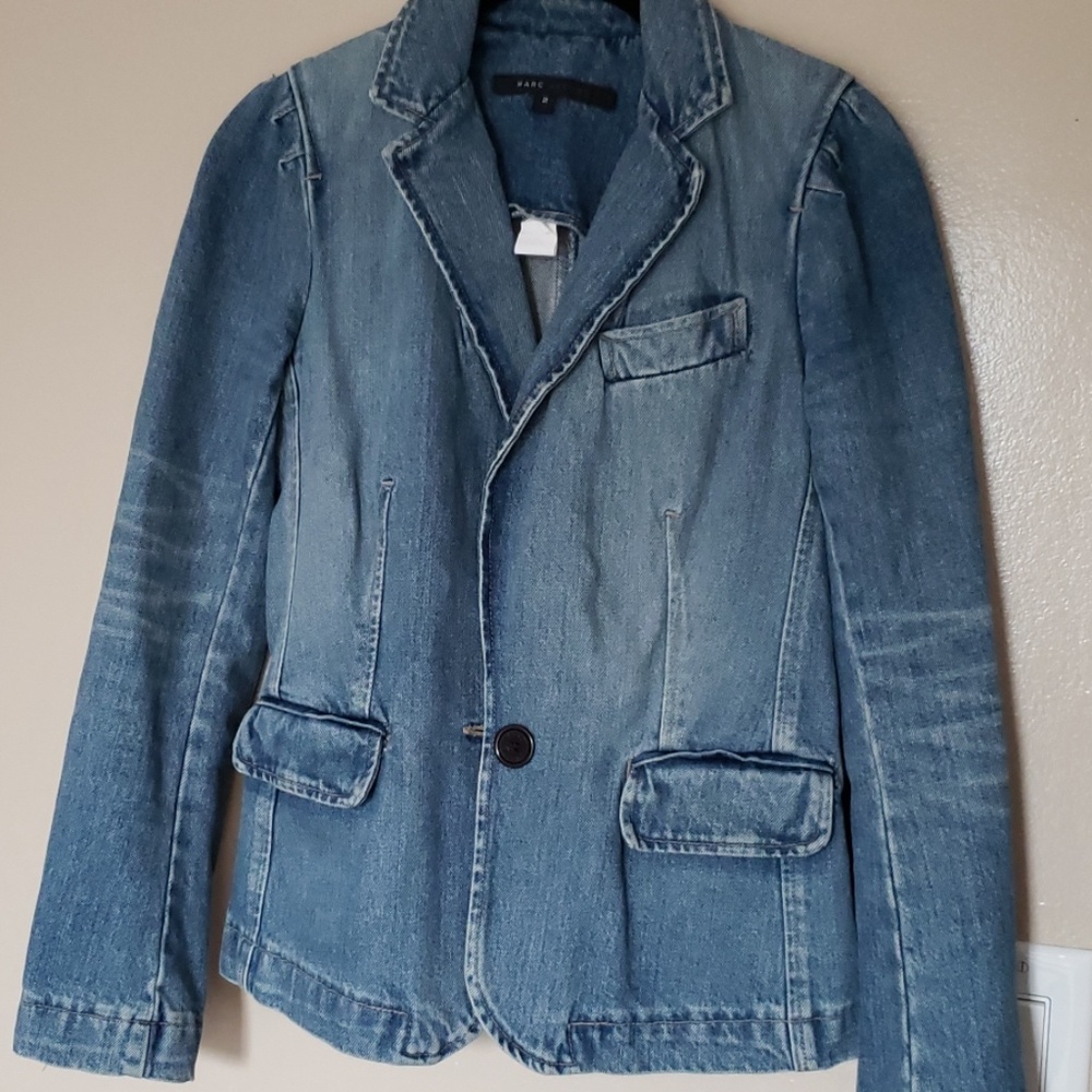 💎Marc Jacobs Denim Blazer Size 2💎